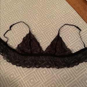 Madewell black lace bralette
